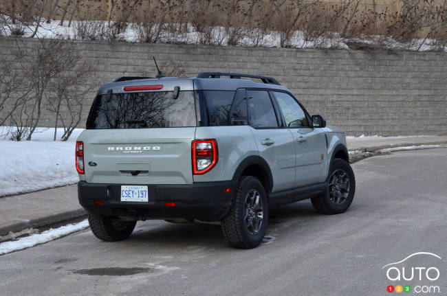 Ford Bronco Sport, three-quarters rear